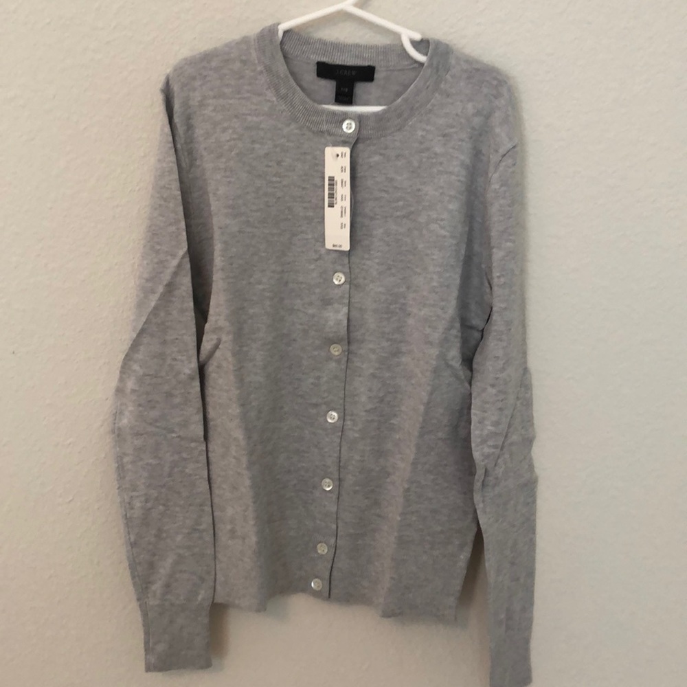 NWT JCrew Womens Gray Cardigan XXS